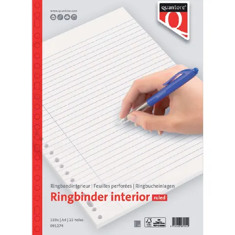Interieur Quantore A4 23-rings lijn 150vel – afbeelding 1