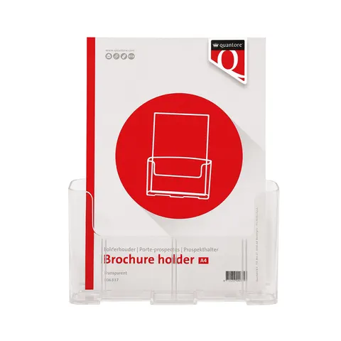 Folderhouder Quantore A4 transparant – afbeelding 1