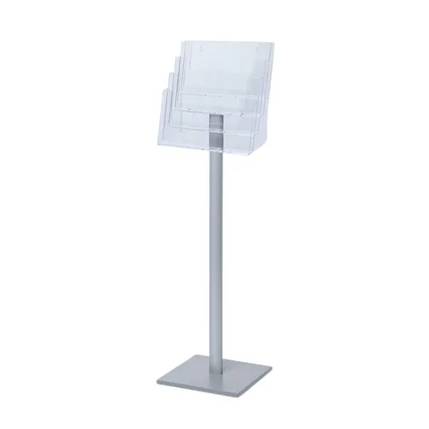 Brochurehouder Quantore standaard 4x A4 liggend – afbeelding 1
