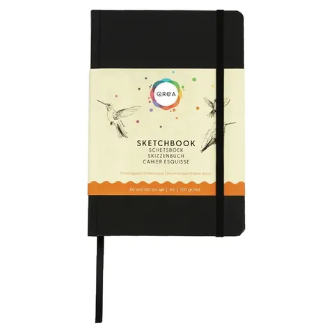 Tekenboek qrea a5 100gr 80vel – afbeelding 1