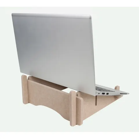 Laptopstandaard Quantore gerecycled vilt zand – afbeelding 1