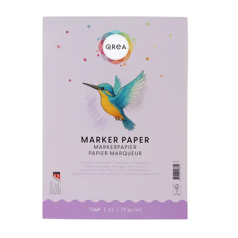 Markerblok Qrea A3 75gram 75vel – afbeelding 1
