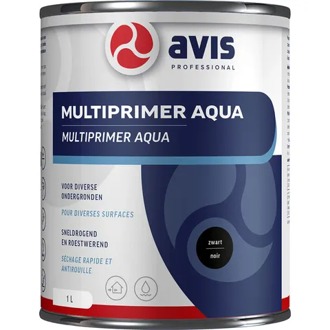 Avis Multiprimer Aqua 1L zwart – afbeelding 1