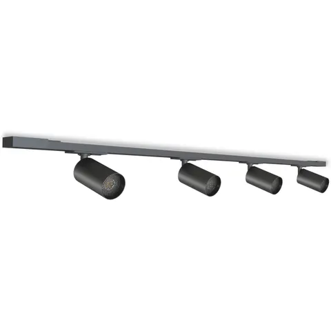 Calex Tracklight 4-Lichts Plafondlamp Zwart – afbeelding 1
