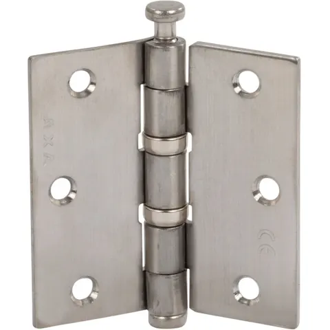 AXA kogellagerscharnier 76x76mm RVS – afbeelding 1
