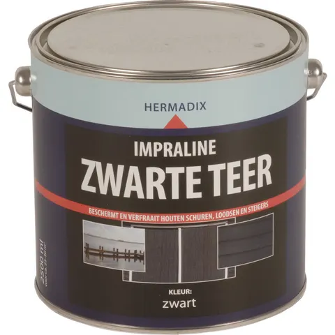 Hermadix impraline zwarte teer 2,5L – afbeelding 1