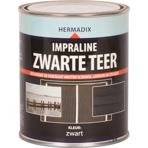 Hermadix impraline zwarte teer 750ml – afbeelding 1