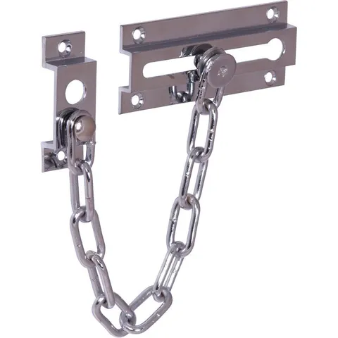 DX deurketting 100mm verchroomd – afbeelding 1
