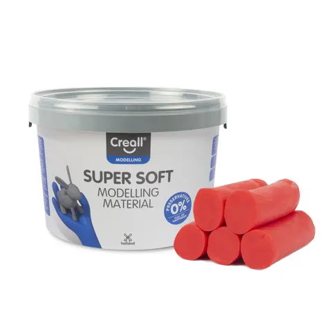 Klei Creall supersoft rood 1750gram – afbeelding 1