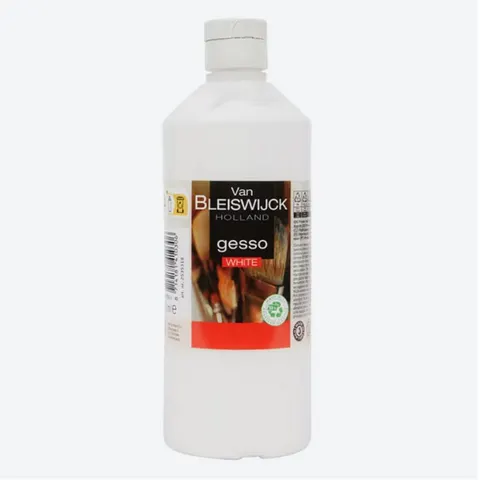 Van Bleiswijck Gesso wit 500 ml – afbeelding 1