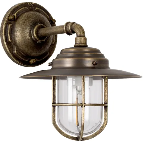 KS Verlichting Tours Muurlamp Brons – afbeelding 1