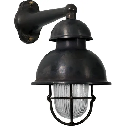 KS Verlichting Scheepslamp Wharf Black Brons – afbeelding 1