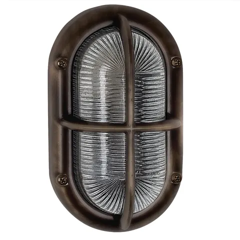 KS Verlichting Scheepslamp Oculus Black-Brons – afbeelding 1