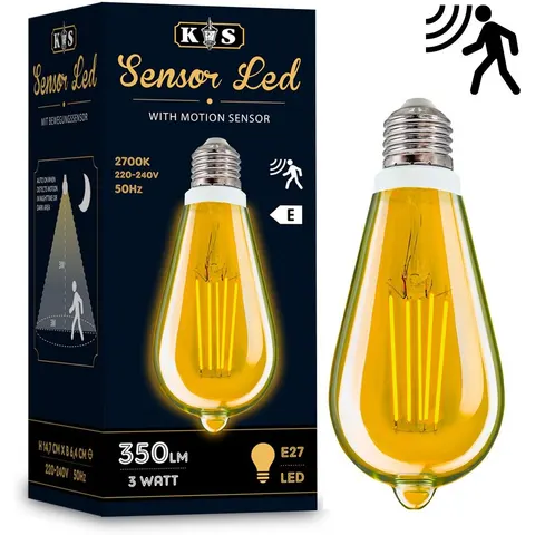 KS Verlichting Sensor LED 3W Bewegingssensor – afbeelding 1