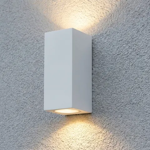 KS Verlichting Geo Up en Down Muurlamp Wit – afbeelding 1