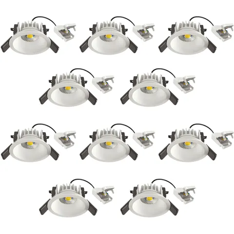 KS Verlichting Set van 10 Ivar Inbouwspot Wit – afbeelding 1