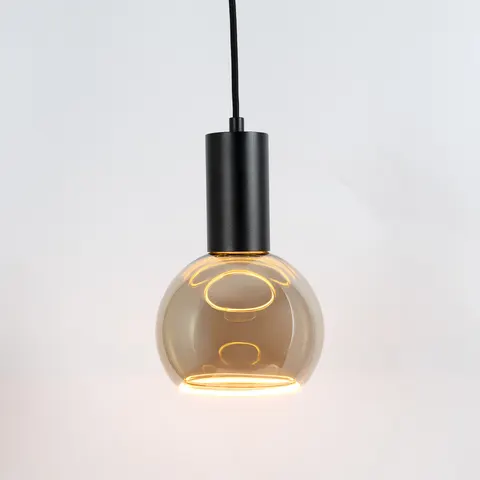 KS Verlichting Luxum Pendellamp E27 Zwart – afbeelding 1