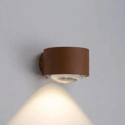 KS Verlichting Scope Muurlamp Rustiek Bruin – afbeelding 1
