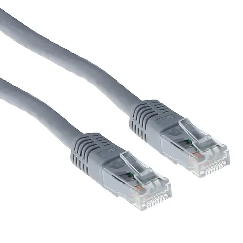 Kabel ACT U/UTP CAT6 patchkabel RJ45 Grijs 5 meter – afbeelding 1