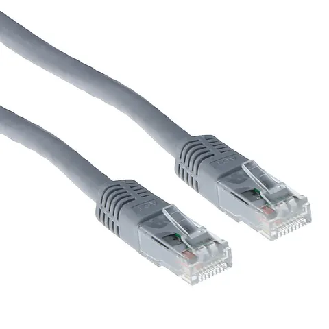 Kabel ACT U/UTP CAT6 patchkabel RJ45 Grijs 15 meter – afbeelding 1