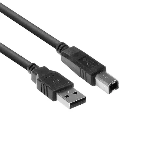 Kabel ACT USB-B 2.0 M zwart 3 meter – afbeelding 1