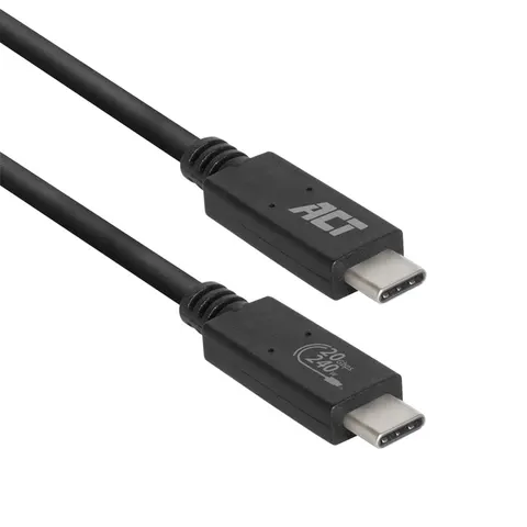 Kabel ACT USB-C USB 4 20Gbps Thunderbolt3 1 meter – afbeelding 1