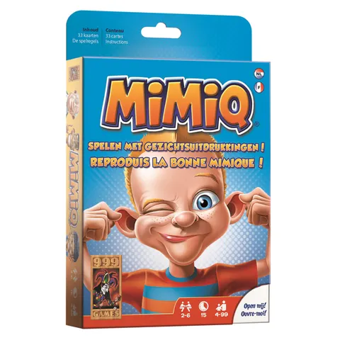 999 Games - Mimiq - Kinderspel - Hilarisch spel - Gezelschapsspel - Familiespel - Bevat spelregels in NL en FR – afbeelding 1