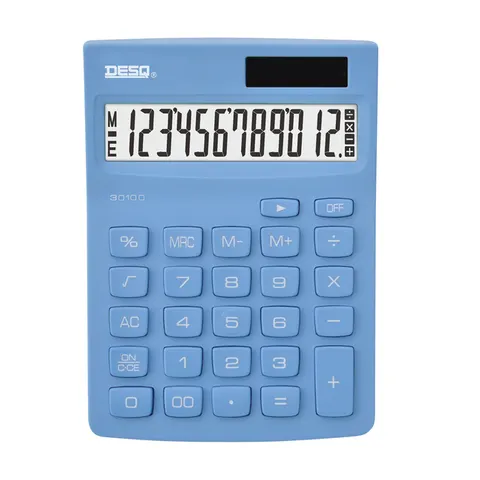 Rekenmachine Desq Compact sky blue – afbeelding 1