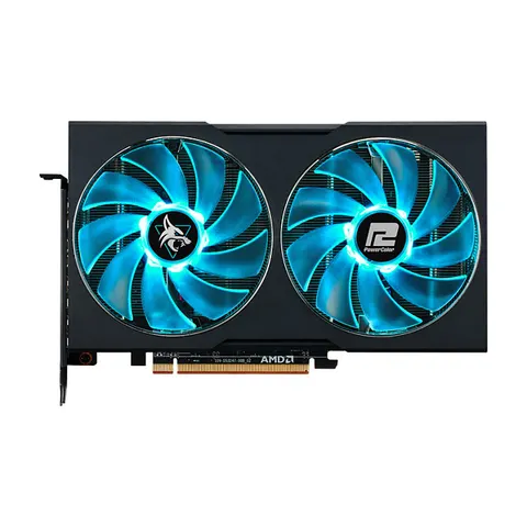 PowerColor Hellhound RX 7600 8G-L/OC – Schwarz – Bild 1