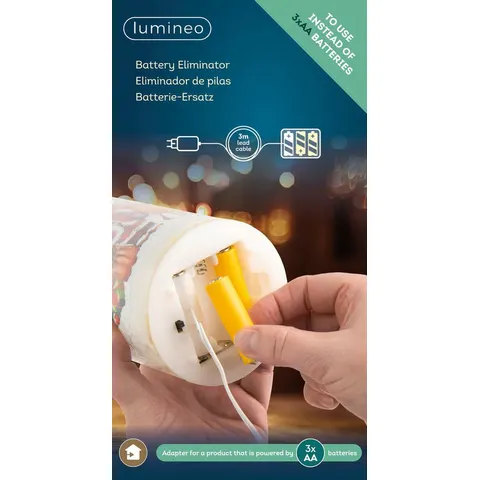 Kaemingk Lumineo Batterieadapter Adapter – schwarz – Bild 1