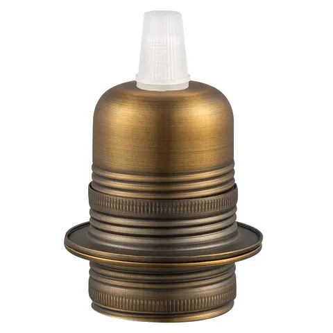 Home sweet home metalen 2-rings fitting E27 - messing – afbeelding 1
