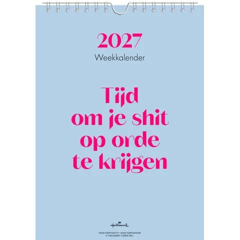 Weekkalender 2027 &C 165x230mm nederlands – afbeelding 1