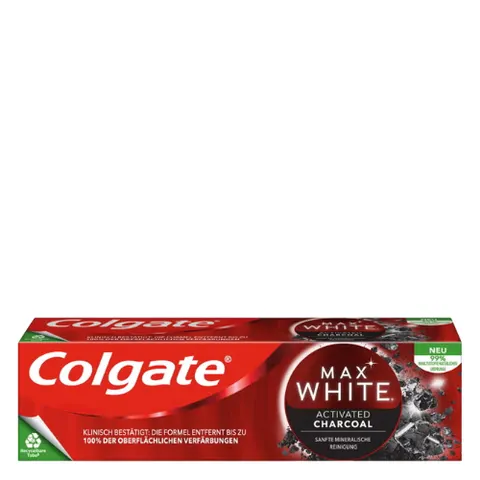 Colgate Max White Activated Charcoal Tandpasta – 75 ml – afbeelding 1