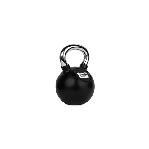 Kettlebell caoutchouc/chrome VirtuFit – Noir – 508909 – image 1