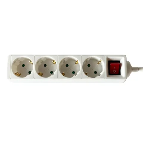 Stekkerdoos BRASQ 4 voudig 1.4 meter wit – afbeelding 1