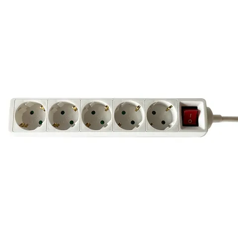 Stekkerdoos BRASQ 5 voudig 1.4 meter wit – afbeelding 1