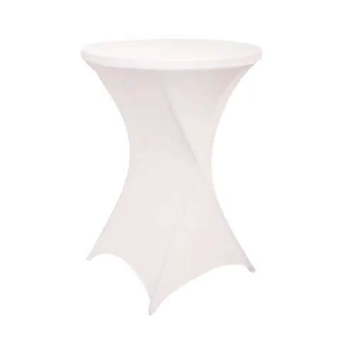 Tafelrok BRASQ voor statafel 80cm wit – afbeelding 1