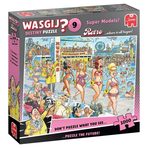 Wasgij Retro Destiny 9 - Super Models 1000 st – afbeelding 1