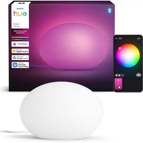 Philips Hue Flourish Smart Table Lamp, white, RGB, CCT, E27 – image 1
