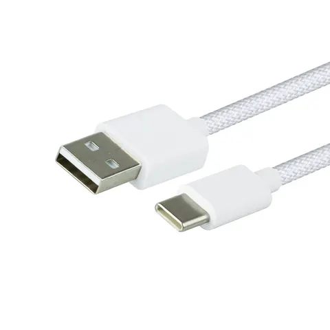 Kabel Green Mouse USB-A to USB-C data Woven 2m – afbeelding 1