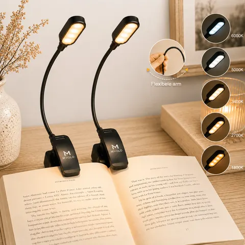 Mvolo Leeslamp PRO - Leeslamp met klem - 2-Pack – afbeelding 1