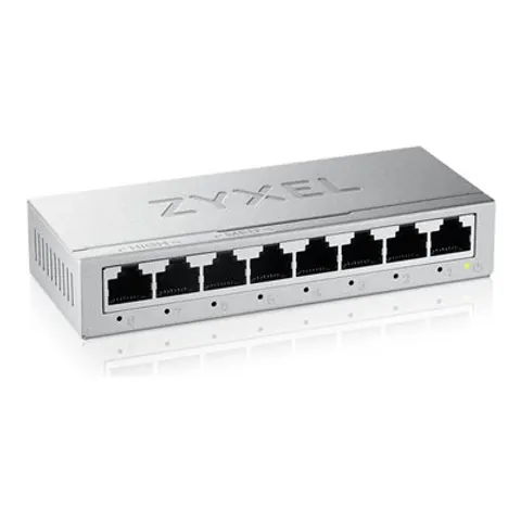 ZYXEL GS-108B V5 8-Port Switch – Silber – Bild 1