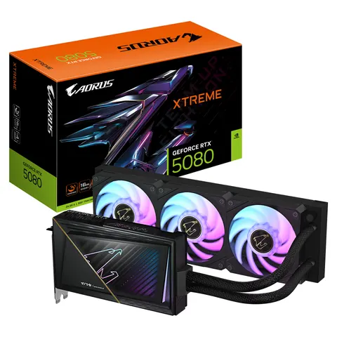 GIGABYTE AORUS GeForce RTX 5080 XTREME WATERFORCE 16G Graphics Card – image 1