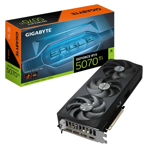 GIGABYTE GeForce RTX 5070 Ti EAGLE OC SFF 16G – Schwarz – Bild 1