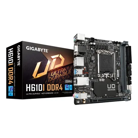 GIGABYTE H610I DDR4 Mainboard – Schwarz – Bild 1