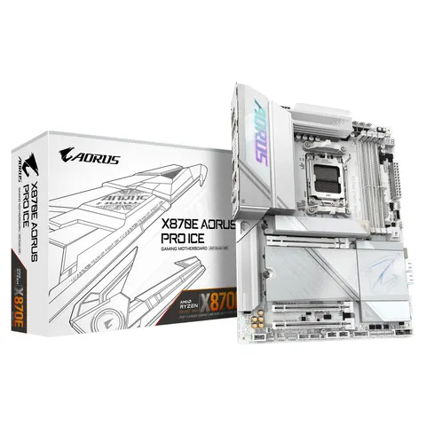 Gigabyte Placa Base X870E Aorus Pro ICE WiFi7 – imagen 1