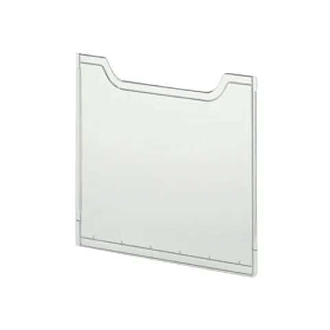 Afdekplaat Exacompta folderhouder A4 staand helderglas – afbeelding 1