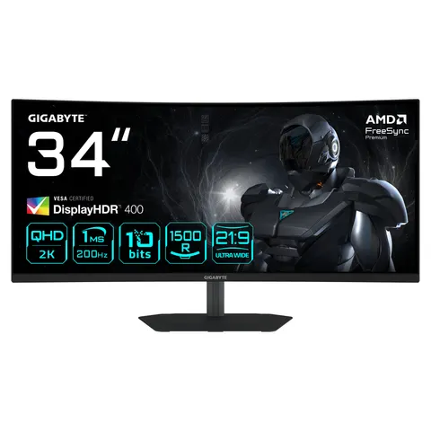 Monitor Gigabyte G34WQC2 EK UltraWide Quad HD 34" – afbeelding 1
