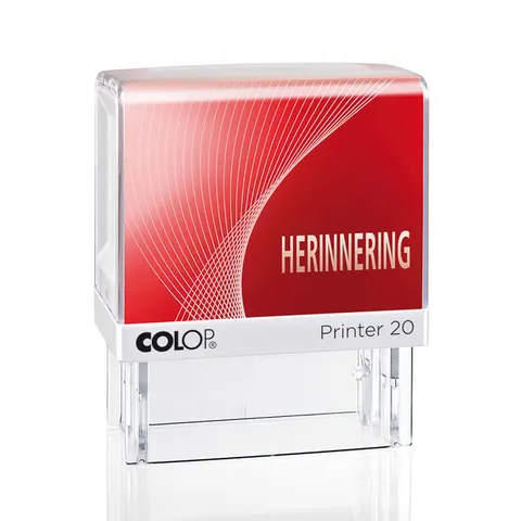 Woordstempel Colop Printer 20 herinnering rood – afbeelding 1