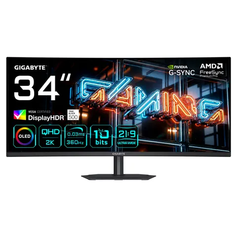 GIGABYTE MO34WQC36 computer monitor – Bild 1